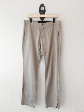 Volcom Mens 36x31 Khaki Chino Pants Beige Straight Fit Casual Skate